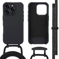 imoshion Color Backcover mit abtrennbarem Band MagSafe für das iPhone 16 Pro Max - Black