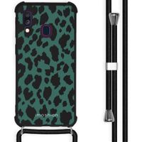 imoshion Design Hülle mit Band für das Samsung Galaxy A40 - Panther Illustration