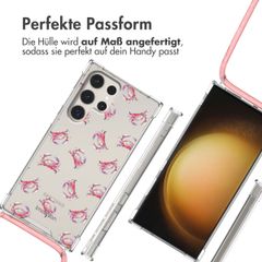 imoshion Design Hülle mit Band Samsung Galaxy S23 Ultra - Crab Watercolor