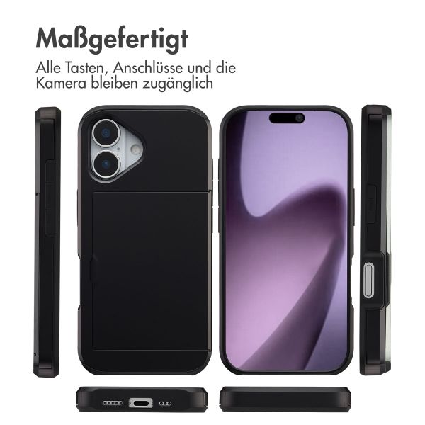 imoshion Backcover mit Kartenfach Apple iPhone 17 - Schwarz