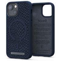 Njorð Collections Salmon Leather MagSafe Case für das iPhone 13 Mini - Petrol