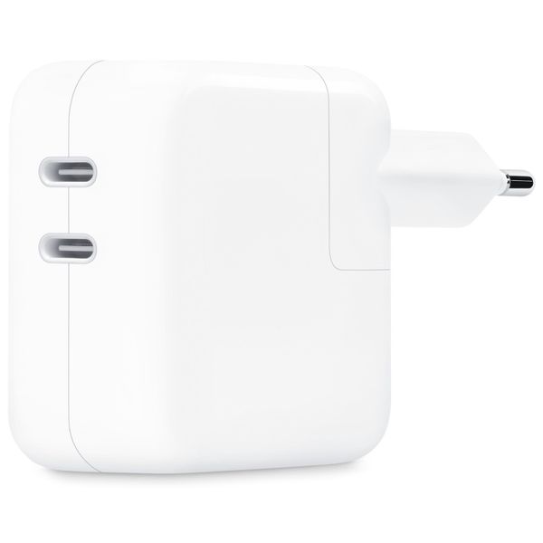 Apple ﻿Original USB-C Power Adapter - Ladegerät - Doppelter USB-C-Anschluss - 35 W - Weiß