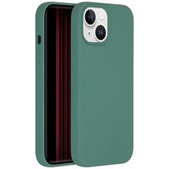 Accezz Liquid Silikoncase für das iPhone 15 - Dunkelgrün