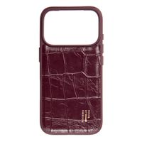 iDeal of Sweden MagSafe-Hülle aus veganem Leder Apple iPhone 18 Pro / 17 Pro - Fine Wine Croco