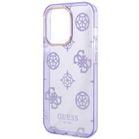 Guess Peony Glitter Back Cover für das Apple iPhone 14 Pro - Violett
