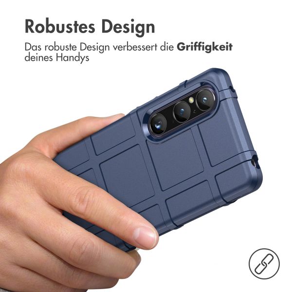 imoshion Rugged Shield Backcover für das Sony Xperia 1 V - Dunkelblau