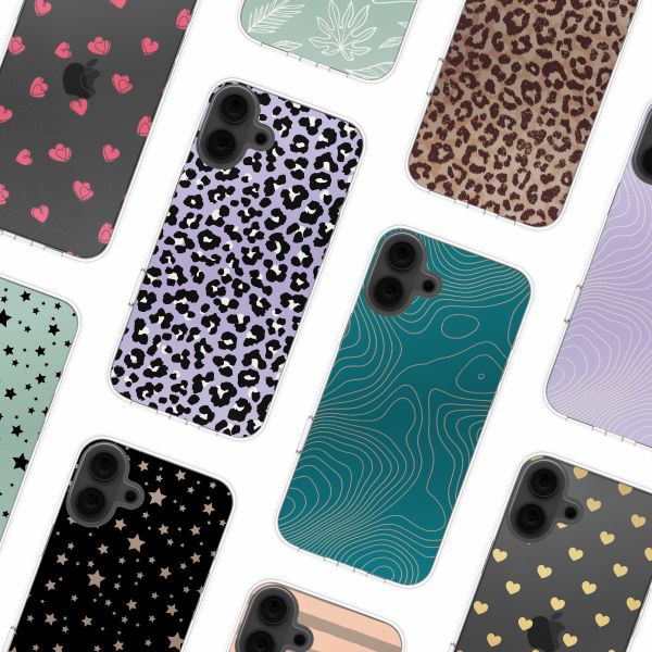 imoshion Design Hülle iPhone 16 - Leopard Lilac