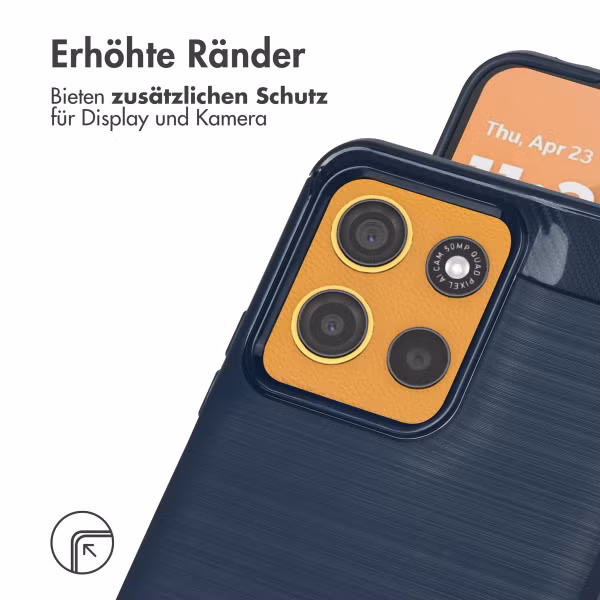 imoshion Brushed Back Cover Motorola Moto G15 / G15 Power - Dunkelblau