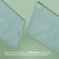 Accezz Liquid Silicone Back Cover mit Stifthalter Apple iPad Pro 12.9 (2022) / Pro 12.9 (2021) / Pro 12.9 (2020) - Hellgrün