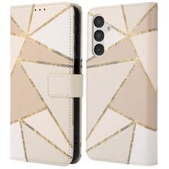 imoshion Design Klapphülle Samsung Galaxy A16 - Beige Graphic