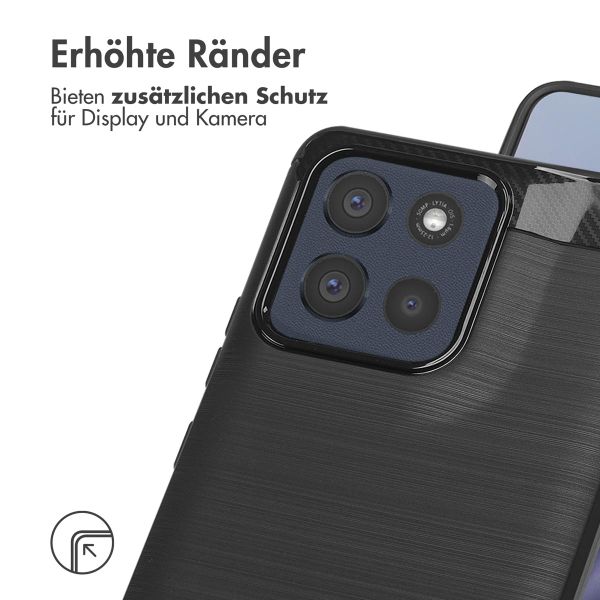 imoshion Brushed Back Cover Motorola Moto G86 - Schwarz