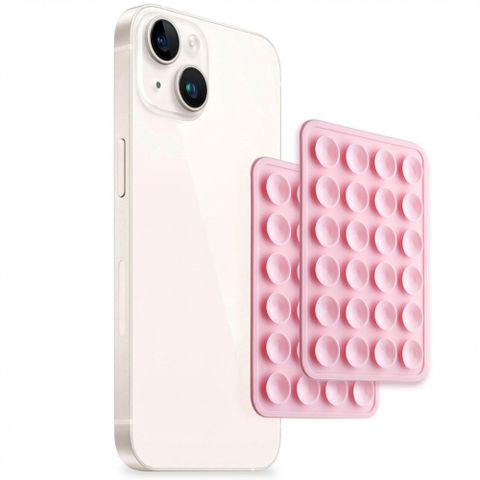 Selencia ﻿2er-Pack Telefonhalter Saugnapf - Hellrosa