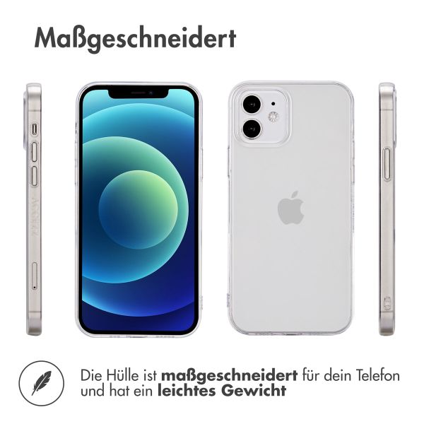 Accezz 100% recyceltes TPU Clear Cover für das iPhone 12 (Pro)  - Transparent