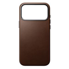 Nomad Traditional Leather Backcover mit MagSafe Apple iPhone 17 Pro Max - Braun