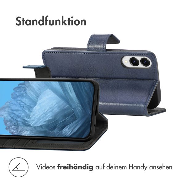 imoshion Luxuriöse Klapphülle Samsung Galaxy S25 Edge - Dunkelblau