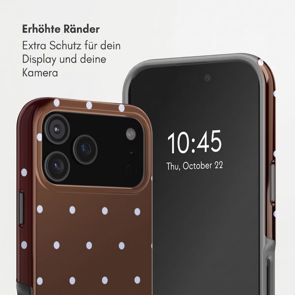 Selencia Vivid Rückabdeckung mit MagSafe Apple iPhone 17 Pro Max - Happy Dots Chocolate