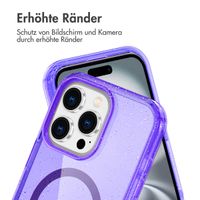 imoshion Sparkle Back Cover mit MagSafe für das Apple iPhone 16 Pro - Glitzer Violett