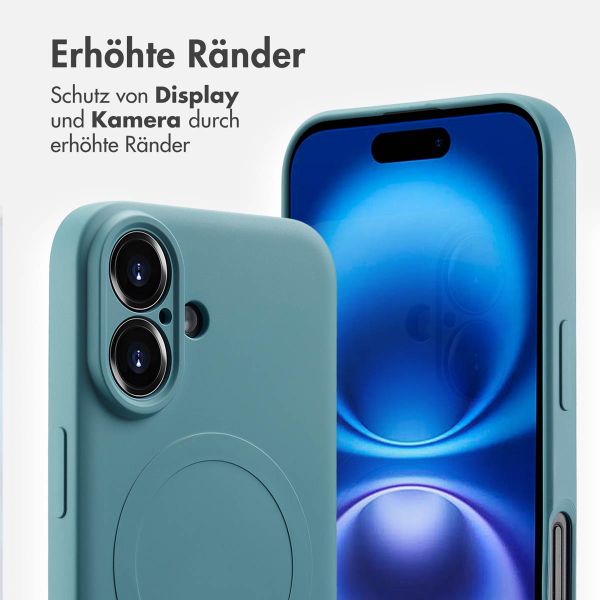 imoshion Color Back Cover mit MagSafe für das Apple iPhone 16 - Smoke Green