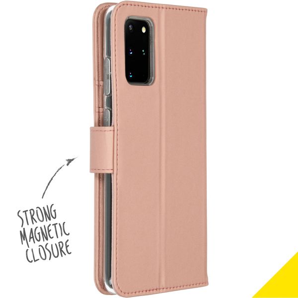 Accezz Wallet TPU Klapphülle Roségold für das Samsung Galaxy S20 Plus