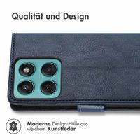 imoshion Luxuriöse Klapphülle Motorola Edge 60 Fusion - Dunkelblau
