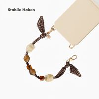 Selencia Satin Stone-Handykette - Brown