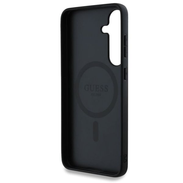 Guess Classic 4G Logo Backcover MagSafe Samsung Galaxy S25 - Schwarz