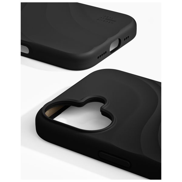 iDeal of Sweden Soft Swirl Silicone MagSafe Hülle Apple iPhone 17 - Velvet Black
