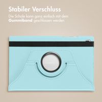 imoshion 360° drehbare Klapphülle Galaxy Tab S6 Lite / Tab S6 Lite (2022) / Tab S6 Lite (2024) - Hellblau