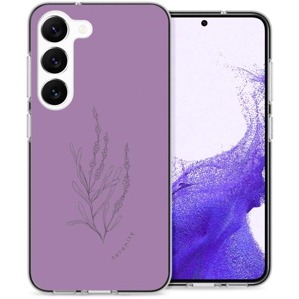 imoshion Design Hülle für das Samsung Galaxy S23 - Floral Purple