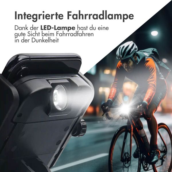 imoshion Fahrrad-Telefonhalter mit Powerbank - Telefonhalter Fahrrad - Kabellose Powerbank - 5.000 mAh - Schwarz