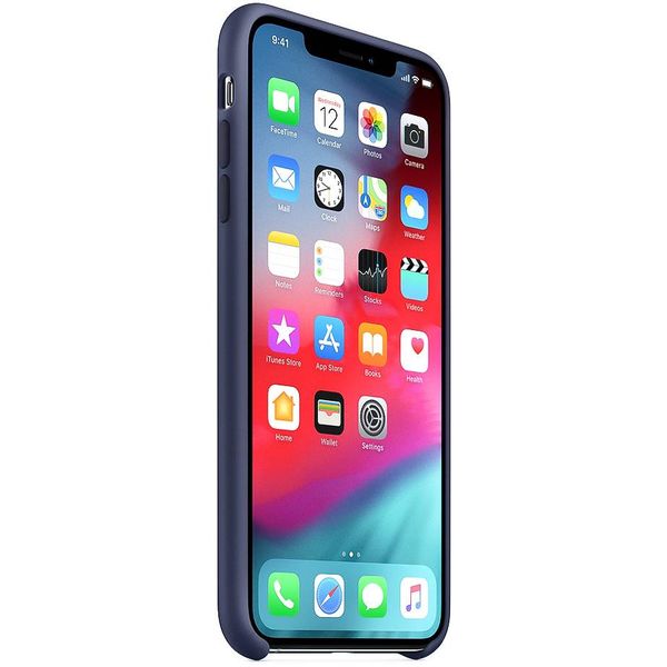 Apple Silikoncase Dunkelblau für das iPhone Xs Max