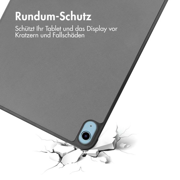 imoshion Trifold Klapphülle Apple iPad 11 (2025) 11 Zoll / iPad 10 (2022) 10.9 Zoll - Grau