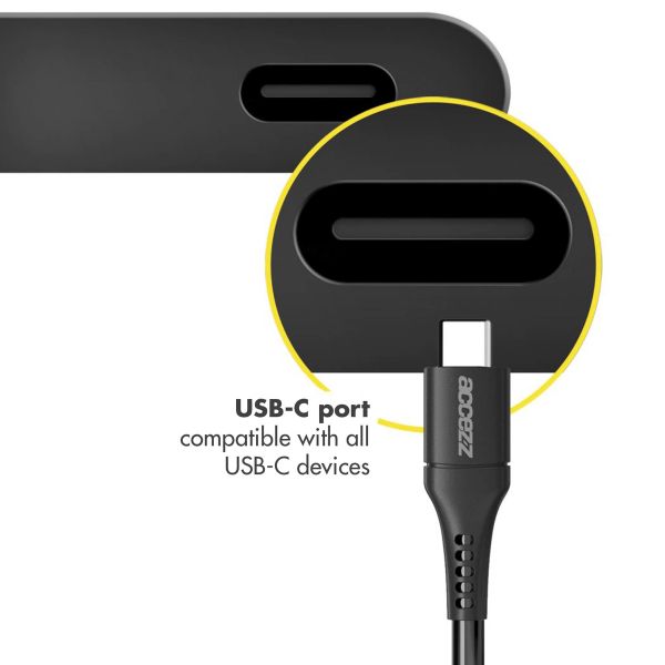 Accezz USB-C- auf USB-Kabel - 0,2 m - Schwarz