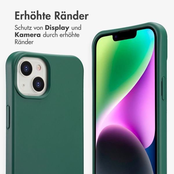 imoshion Color Backcover mit abnehmbarem Handykette und MagSafe Apple iPhone 14 - Dunkelgrün