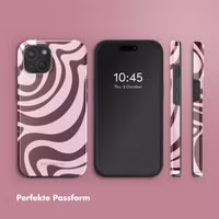 Selencia Vivid Rückabdeckung mit MagSafe Apple iPhone 15 - Wavy Swirl Pink Plum