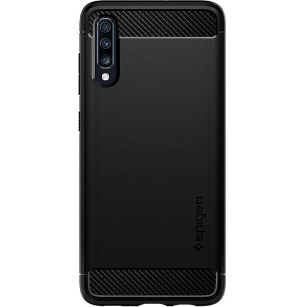 Spigen Rugged Armor Case Schwarz für Samsung Galaxy A70