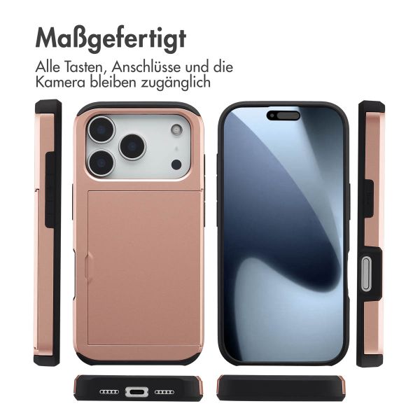 imoshion Backcover mit Kartenfach Apple iPhone 17 Pro - Rosé gold