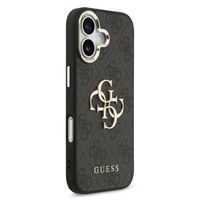 Guess 4G Metal Logo Back Cover Apple iPhone 17 - Gold Edge - Black