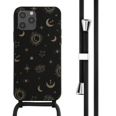 imoshion SilikonHülle design mit Band Apple iPhone 12 (Pro) - Sky Black