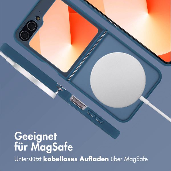 imoshion Color Guard Back Cover mit MagSafe für das Samsung Galaxy Z Flip 6 - Dunkelblau