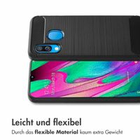 imoshion Brushed Back Cover für das Samsung Galaxy A40 - Schwarz