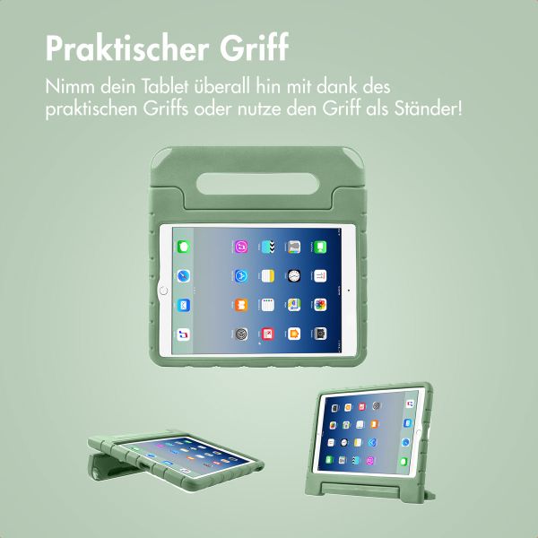 imoshion Kindersichere Schutzhülle mit abnehmbaren Ansteckern Apple iPad 9 (2021) 10.2 Zoll / iPad 8 (2020) 10.2 Zoll / iPad 7 (2019) 10.2 Zoll - Olive Green