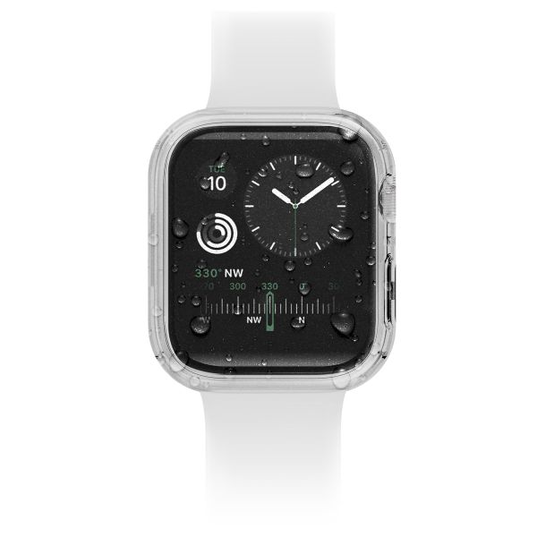 Uniq Nautic Apple Watch Hülle mit Wasserdichtem Gehärtetem Glas-Displayschutz für die Apple Watch 7-9 / SE - 45 mm - Dove (Clear)