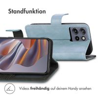 imoshion Luxuriöse Klapphülle Motorola Edge 60 Neo - Hellblau