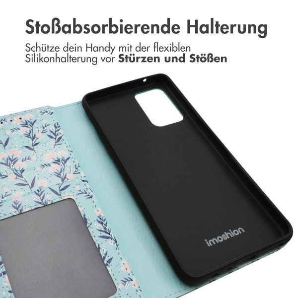 imoshion ﻿Design Klapphülle für das Samsung Galaxy A52(s) (5G/4G) - Blue Flowers