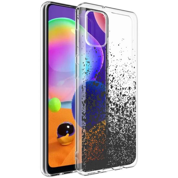 imoshion Design Hülle Samsung Galaxy A31 - Spritzer - Schwarz