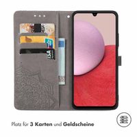 imoshion Mandala Klapphülle für das Samsung Galaxy A14 (5G/4G) - Grau