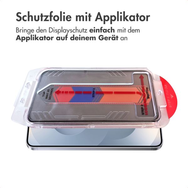 Accezz Sichtschutz-Schutzglas mit Applikator Samsung Galaxy S24 Plus / S25 Plus