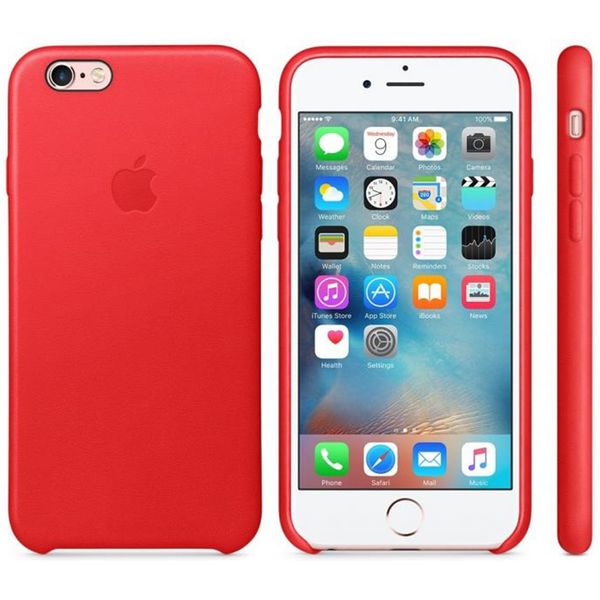 Apple Leder-Case Rot für das Apple iPhone 6 / 6s