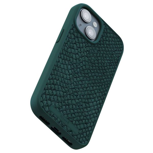 Njorð Collections Salmon Leather MagSafe Case für das iPhone 15 - Green